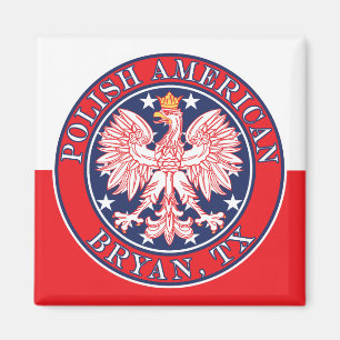 Bryan Texas Polnischer Adler Magnet