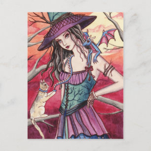 Bryanne - Dragon Hexenkarte Postkarte