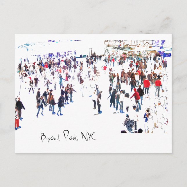 Bryant Park, NYC Postkarte (Vorderseite)