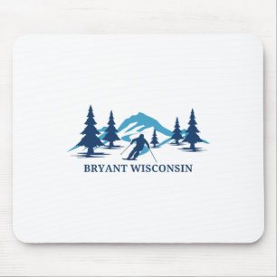 Bryant Wisconsin Skigebiet Skifahren Skifahrer Mousepad