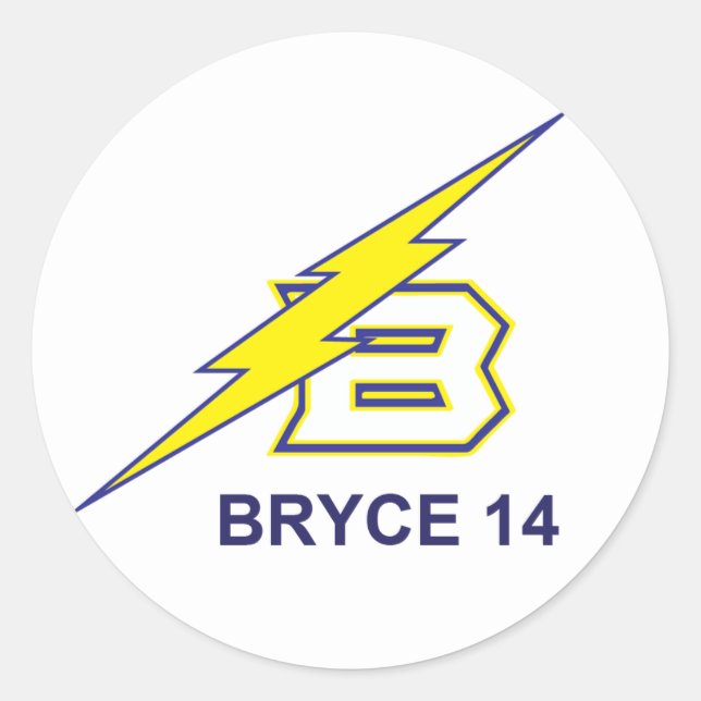 BRYCE 14 RUNDER AUFKLEBER (Vorderseite)