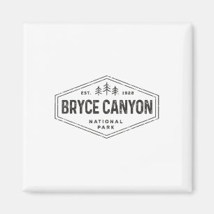 Bryce Canyon National Park T-Shirt Retro Hexagon A Magnet