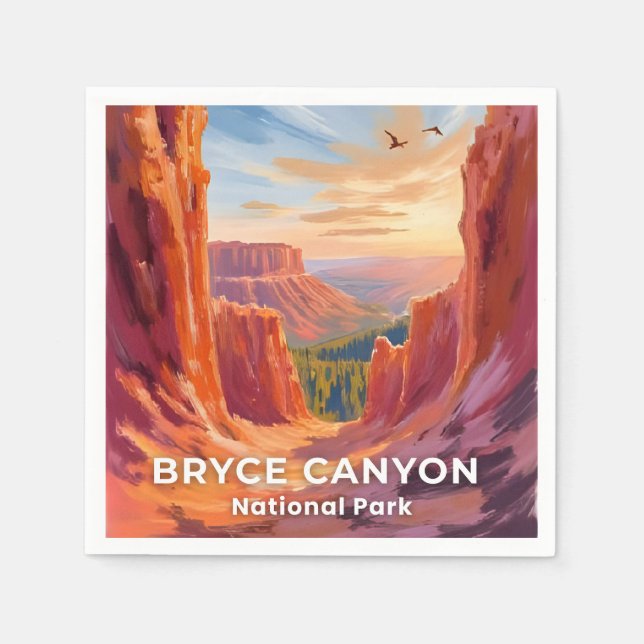 Bryce Canyon National Park | Utah Travel Serviette (Vorderseite)