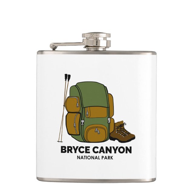 Bryce Canyon Nationalpark Backpack Flachmann (Vorderseite)