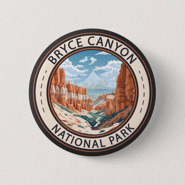 Bryce Canyon Nationalpark California Button (Vorderseite)