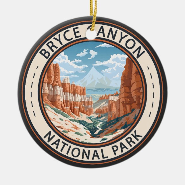 Bryce Canyon Nationalpark California Keramik Ornament (Vorne)