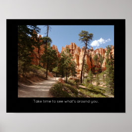 Bryce Canyon Nationalpark Inspiration Zitat Poster