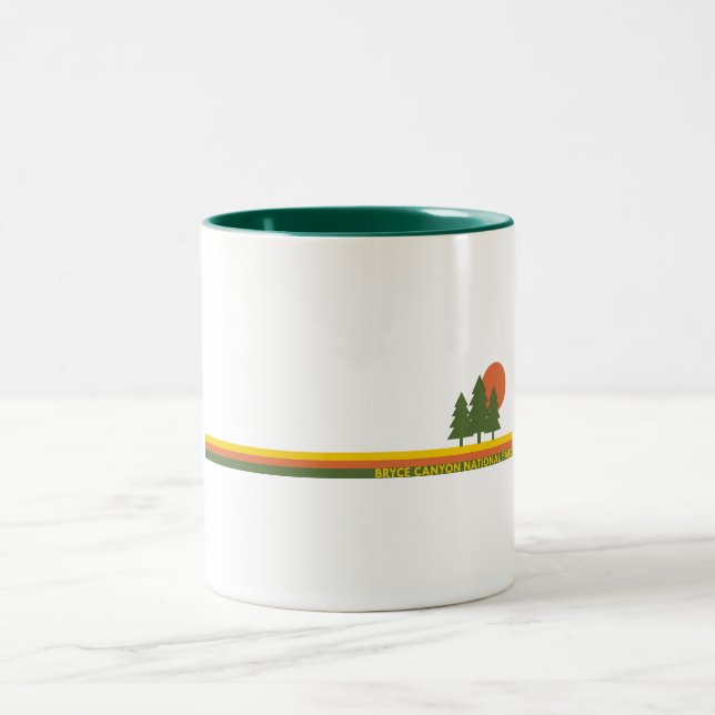 Bryce Canyon Nationalpark Pine Trees Zweifarbige Tasse (Mittel)