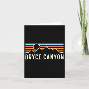 Bryce Canyon Nationalpark Retro Camping Karte