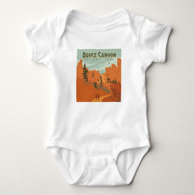 Bryce Canyon Nationalpark Rock Formationen Baby Strampler (Vorderseite)