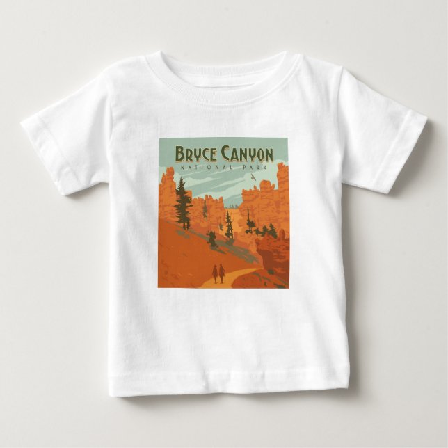 Bryce Canyon Nationalpark Rock Formationen Baby T-shirt (Vorderseite)