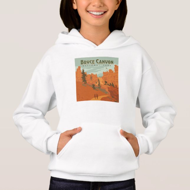 Bryce Canyon Nationalpark Rock Formationen Hoodie (Vorderseite)