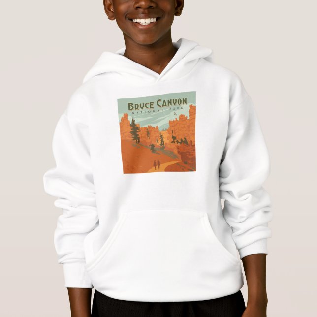 Bryce Canyon Nationalpark Rock Formationen Hoodie (Vorderseite)