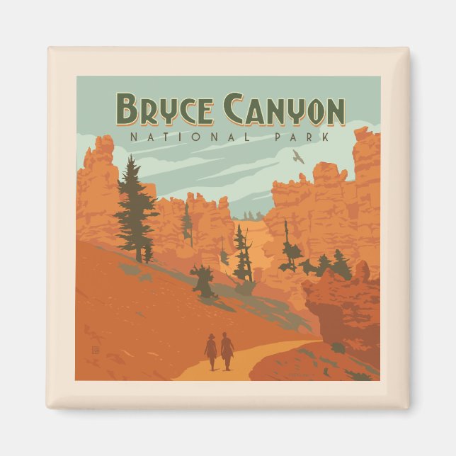 Bryce Canyon Nationalpark Rock Formationen Magnet (Vorne)