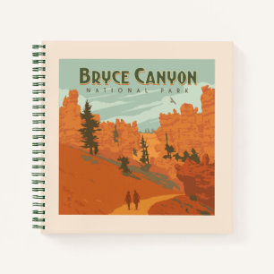 Bryce Canyon Nationalpark Rock Formationen Notizbuch