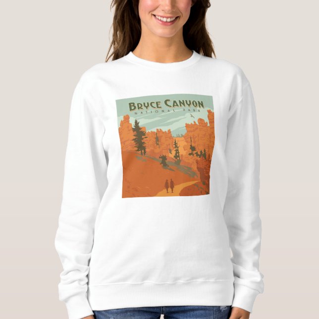 Bryce Canyon Nationalpark Rock Formationen Sweatshirt (Vorderseite)