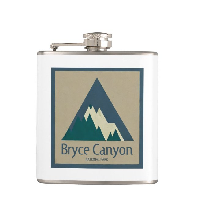Bryce Canyon Nationalpark Rustic Flachmann (Vorderseite)