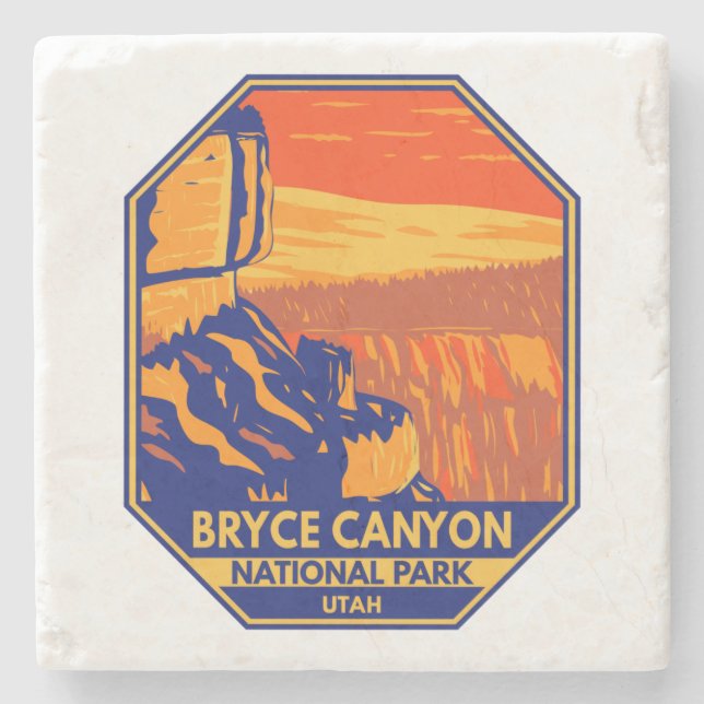 Bryce Canyon Nationalpark Utah Inspiration Point Steinuntersetzer (Vorderseite)