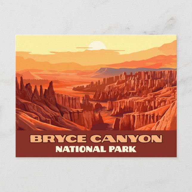 Bryce Canyon Nationalpark Utah Postkarte (Vorderseite)