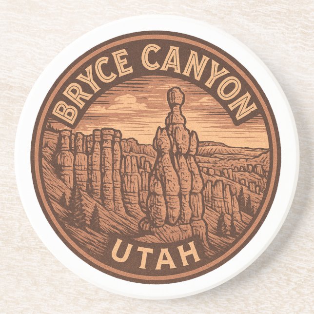 Bryce Canyon Nationalpark Utah Sandstone Untersetz Getränkeuntersetzer (Vorne)