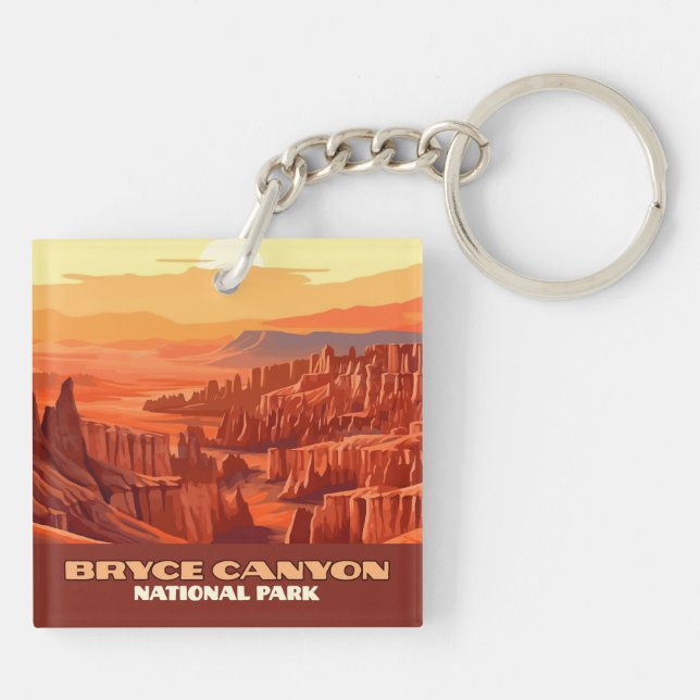 Bryce Canyon Nationalpark Utah Schlüsselanhänger (Rückseite)