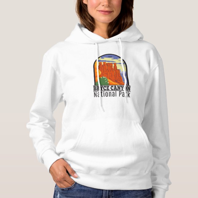 Bryce Canyon Nationalpark Utah Vintag Hoodie (Vorderseite)