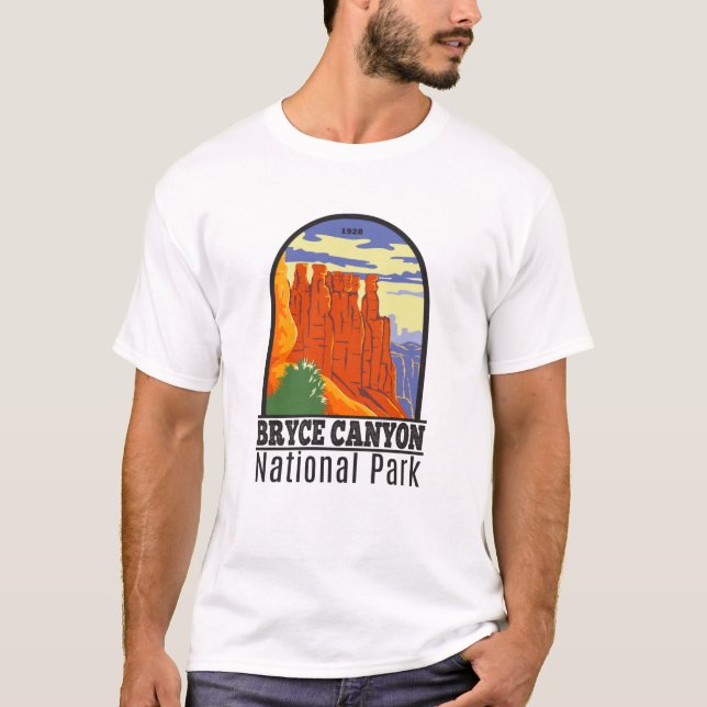 Bryce Canyon Nationalpark Utah Vintag T-Shirt (Vorderseite)