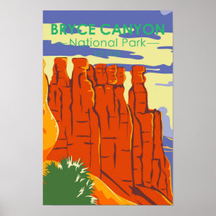Bryce Canyon Nationalpark Utah Vintage Poster