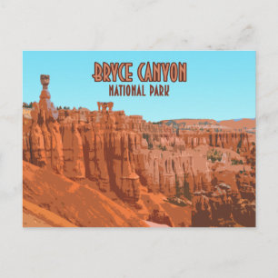 Bryce Canyon Nationalpark Utah Vintage Postkarte
