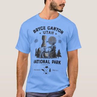 Bryce Canyon Nationalpark Vintag Utah Deer Elk T T-Shirt
