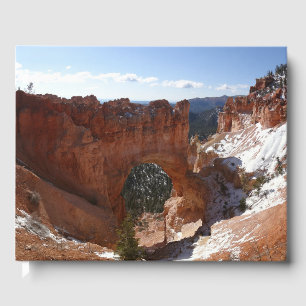 Bryce Canyon Natural Bridge Snowy Landscape Foto Gästebuch