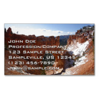 Bryce Canyon Natural Bridge Snowy Landscape Foto