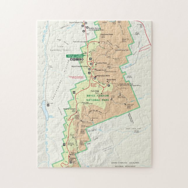 Bryce Canyon puzzle carte (Vertical)