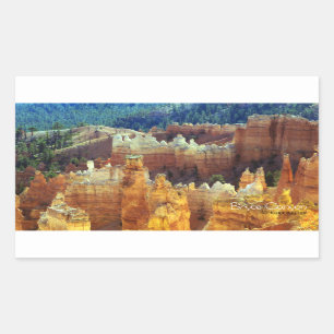 Bryce Canyon Rechteckiger Aufkleber
