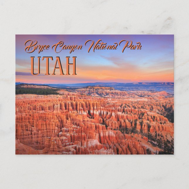 Bryce Canyon Sunset Postkarte (Vorderseite)