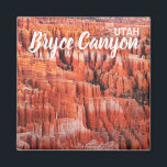 Bryce Canyon Utah Magnet<br><div class="desc">Dieser coole quadratische Magnet zeichnet sich durch ein atemberaubendes Foto des Bryce Canyon National Park,  Utah aus.</div>