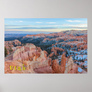 Bryce-Canyon-Winterlandschaft Poster