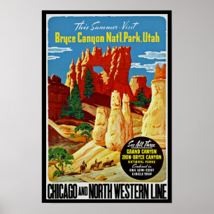 Bryce Schlucht-Nationalpark Poster