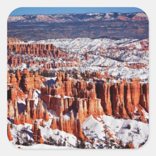 Bryce Schlucht-Nationalpark Quadratischer Aufkleber