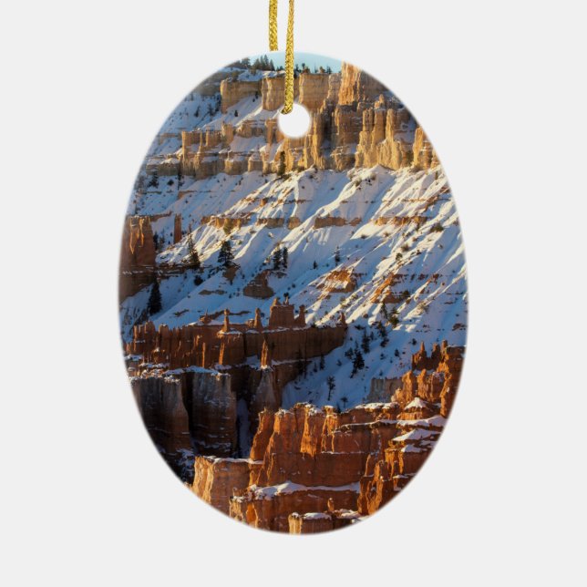 Bryce Schlucht-Winter Keramikornament (Hinten)