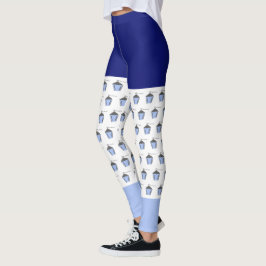 Bryn Mawr Light Blue Lantern Leggings