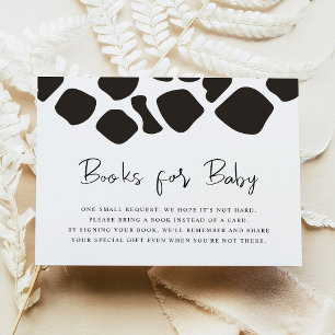 BRYNDLE Farm Animal Cow Print Books for Baby Card Einladung