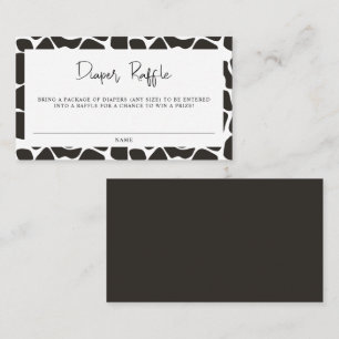 BRYNDLE Modern Farm Animal Cow Print Diaper Raffel Platzkarte
