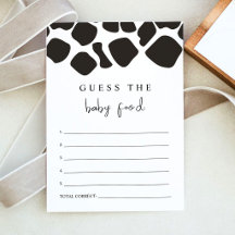 BRYNDLE Moderne Kuh Print Raten Sie das Baby Food