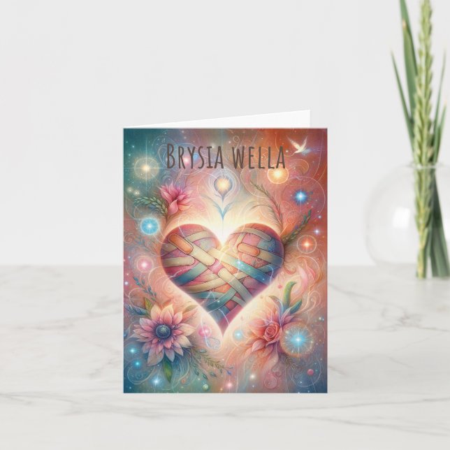 Brysia Wella Welsh Hearts bald gut ausgehen Karte (Vorderseite)