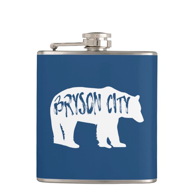Bryson City North Carolina Bear Flachmann (Vorderseite)