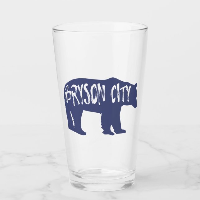 Bryson City North Carolina Bear Glas (Vorderseite)