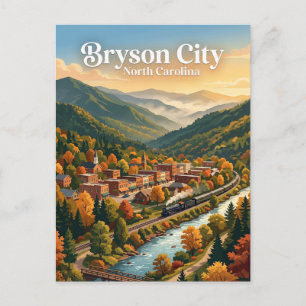 Bryson City, North Carolina Postkarte