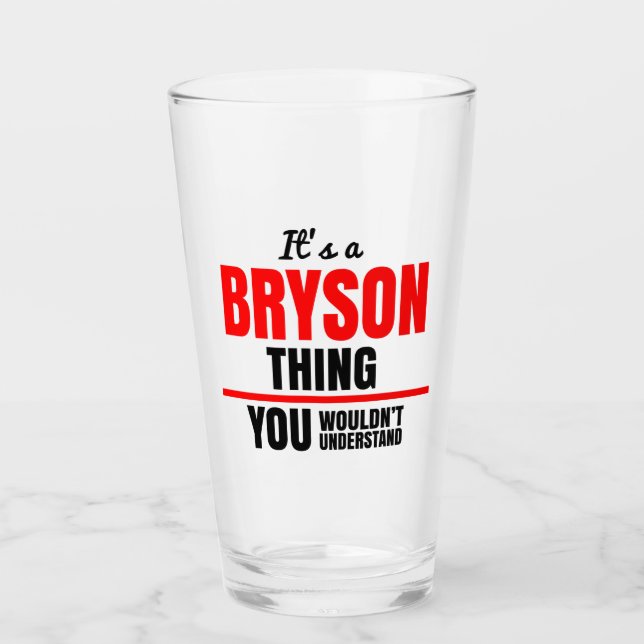 Bryson, was man nicht verstehen würde glas (Vorderseite)