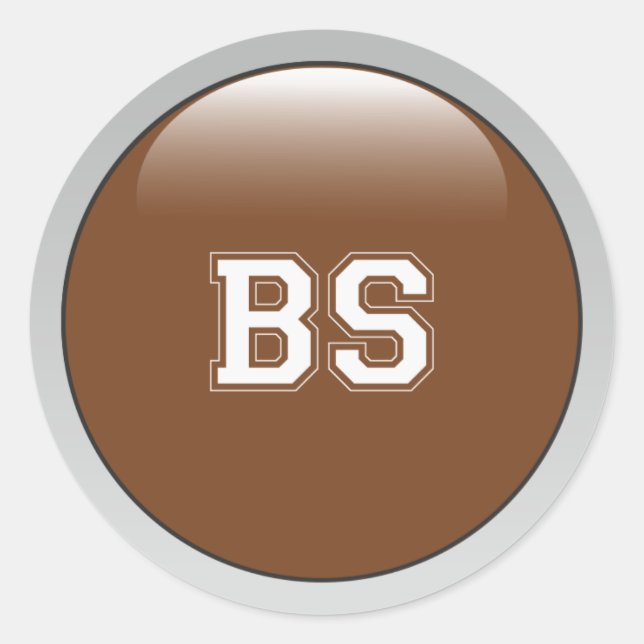 BS-Aufkleber Runder Aufkleber (Vorderseite)